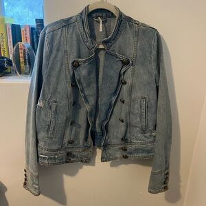 Free People Light Blue Denim Jacket